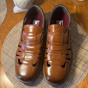 Stacey Adams Brown Fisherman Red Zone Collection.   Slip-On Loafers